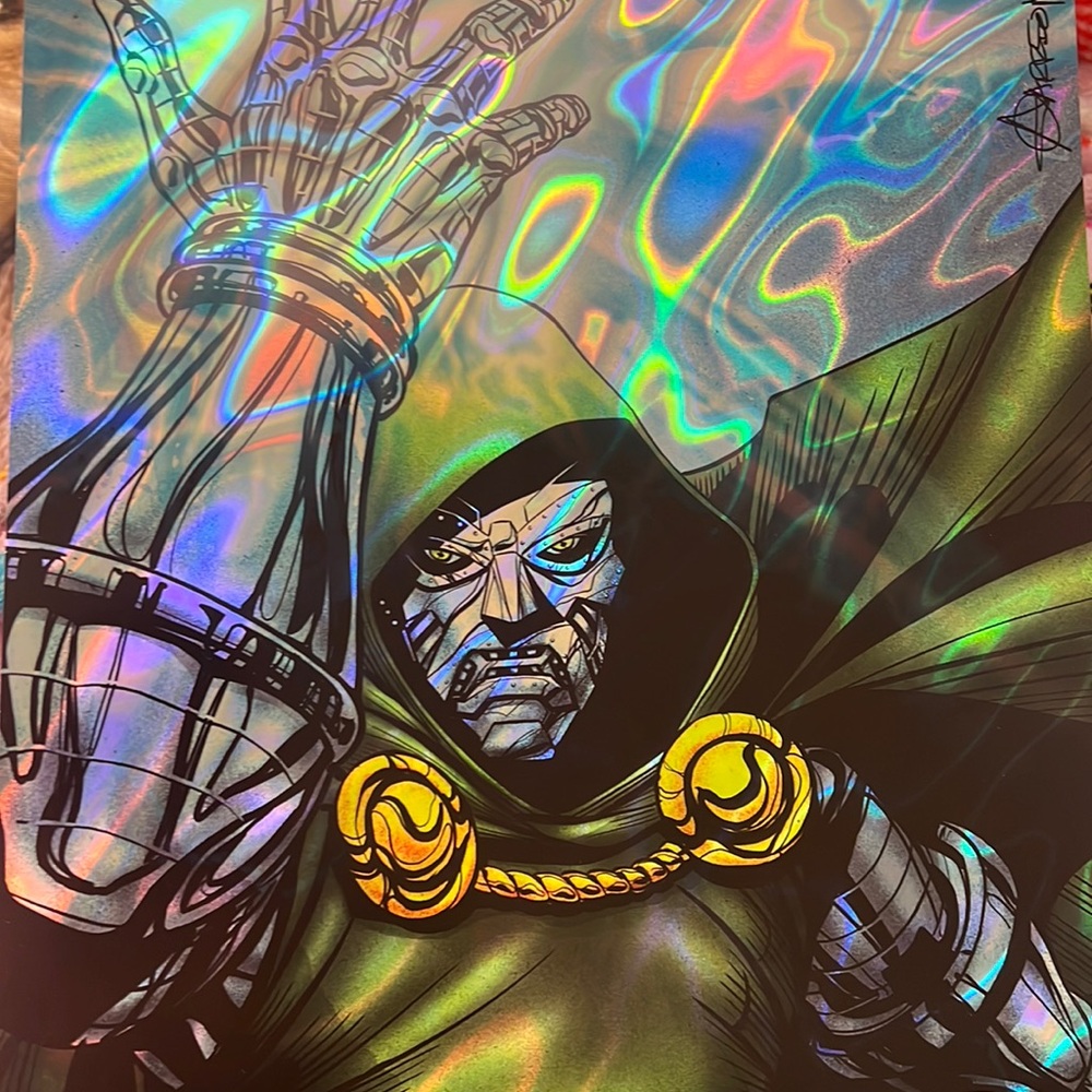 Holographic Dr Doom art print